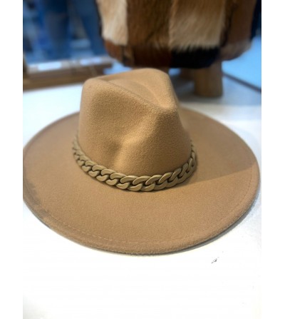 Sombrero mujer camel