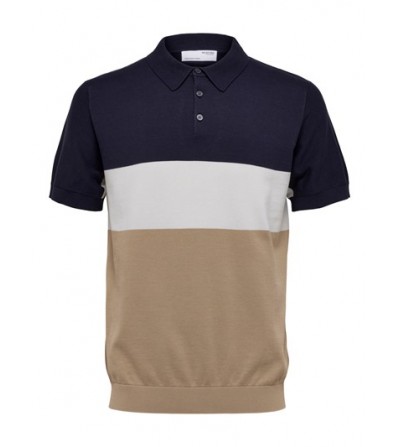 POLO SELECTED TRICOLOR